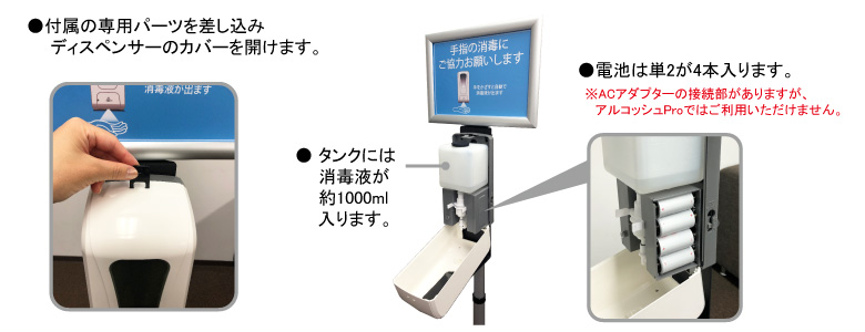 オートディスペンサーの使い方