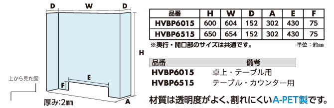 サイズは2種類からお選びいただけます