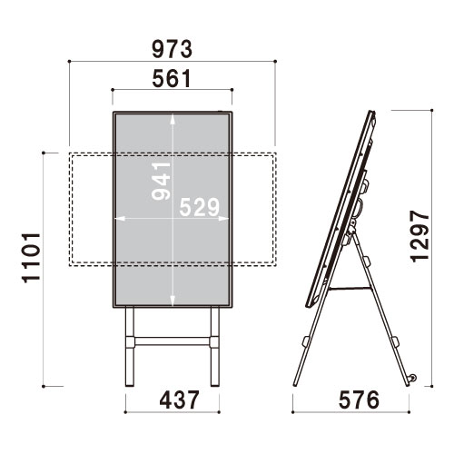 デジタルサイネージ Comabo イーゼルタイプ TP43CS3(TP43CS3 (使用