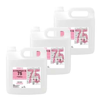 メイプルアルコール75 詰め替え4L×3本セット