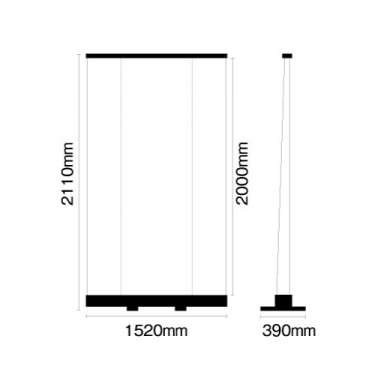 大型ロールアップバナー くるりんⅡ150 (W1500)(RUP-1500Ⅱ)_3