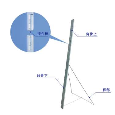 等身大パネルスタンド　スチールスタンドM　H1200_3