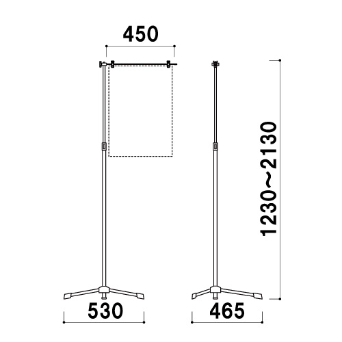 飛沫感染防止用クリップスタンド　SGCシリーズ(SGC-45S/SGC-45W)_2