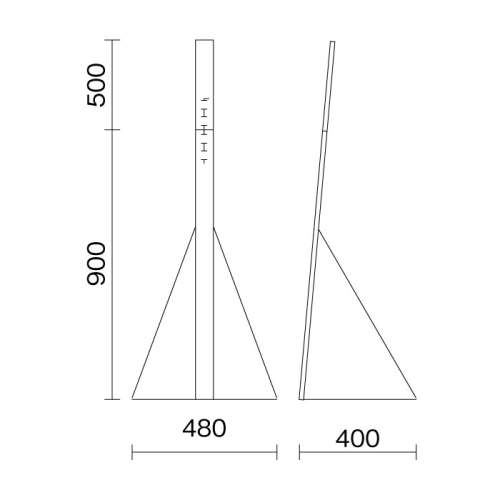 等身大パネルスタンド　スチールスタンドM　H1400_2